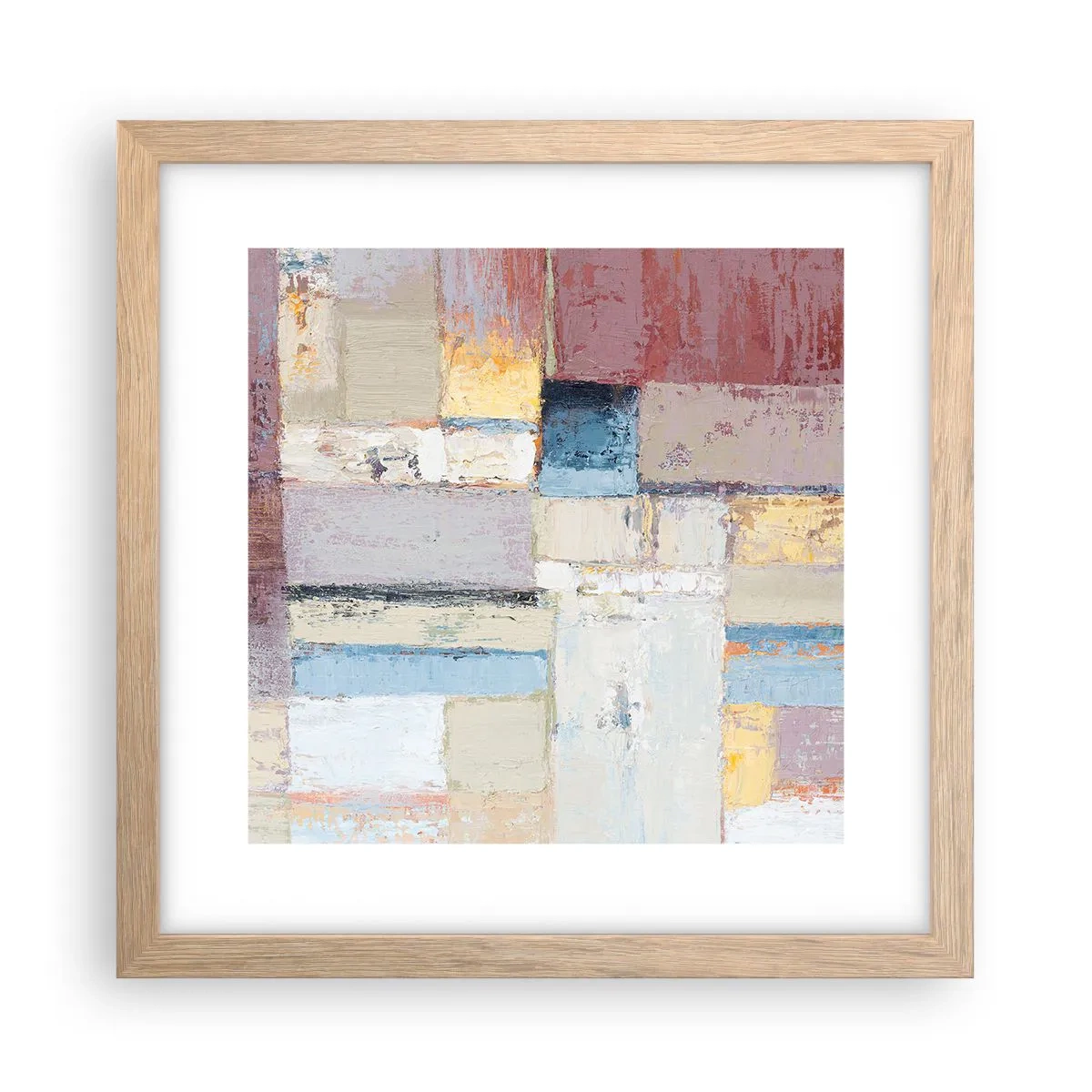 Poster in cornice rovere chiaro - La pace della geometria - 30x30 cm