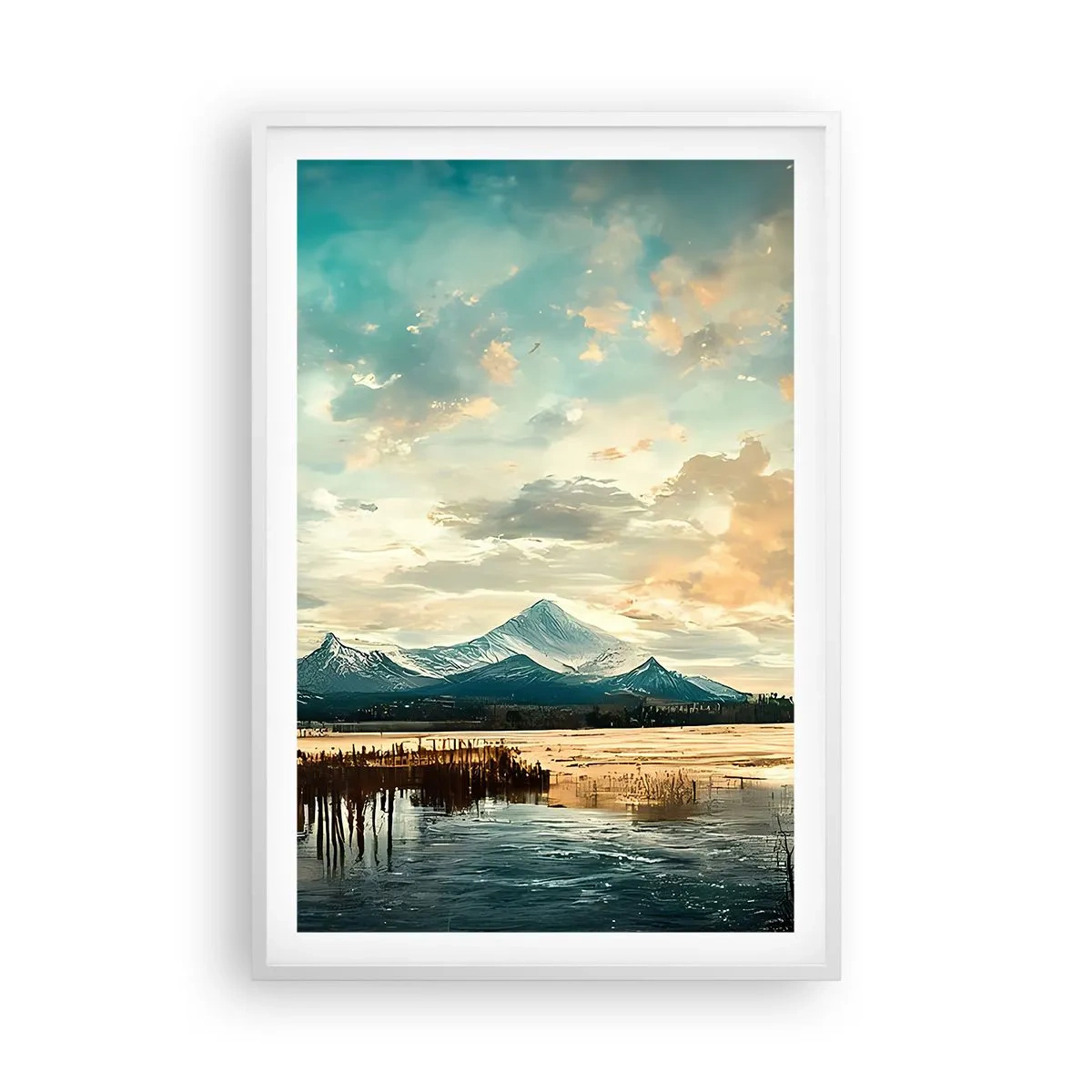 Poster in cornice bianca - Sotto la protezione del cielo - 61x91 cm