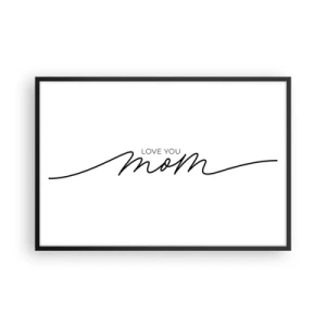 Poster in cornice nera - Grande commozione - 91x61 cm