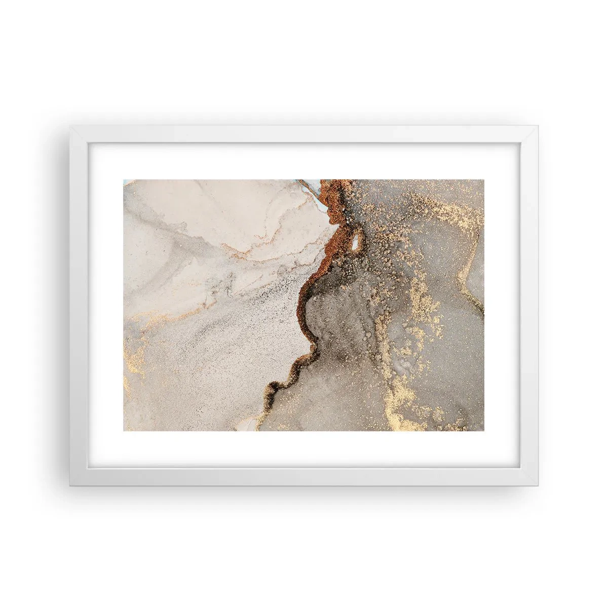 Poster in cornice bianca - Ai confini del colore - 40x30 cm