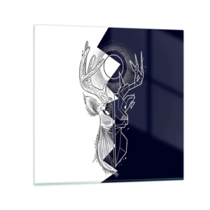 Quadro su vetro - Lotta e unità degli opposti - 70x70 cm