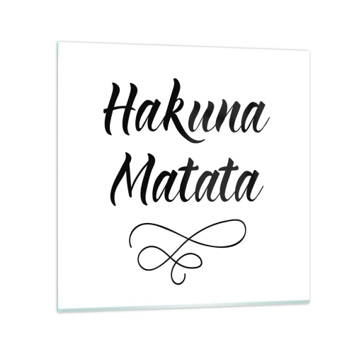 Quadro su vetro - Il miglior consiglio - 30x30 cm