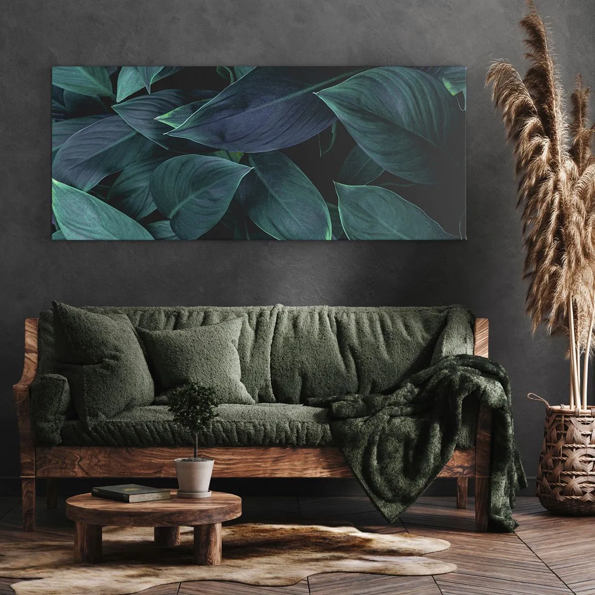 Quadro su tela - Stampe su Tela - Il verde puro - 100x40 cm