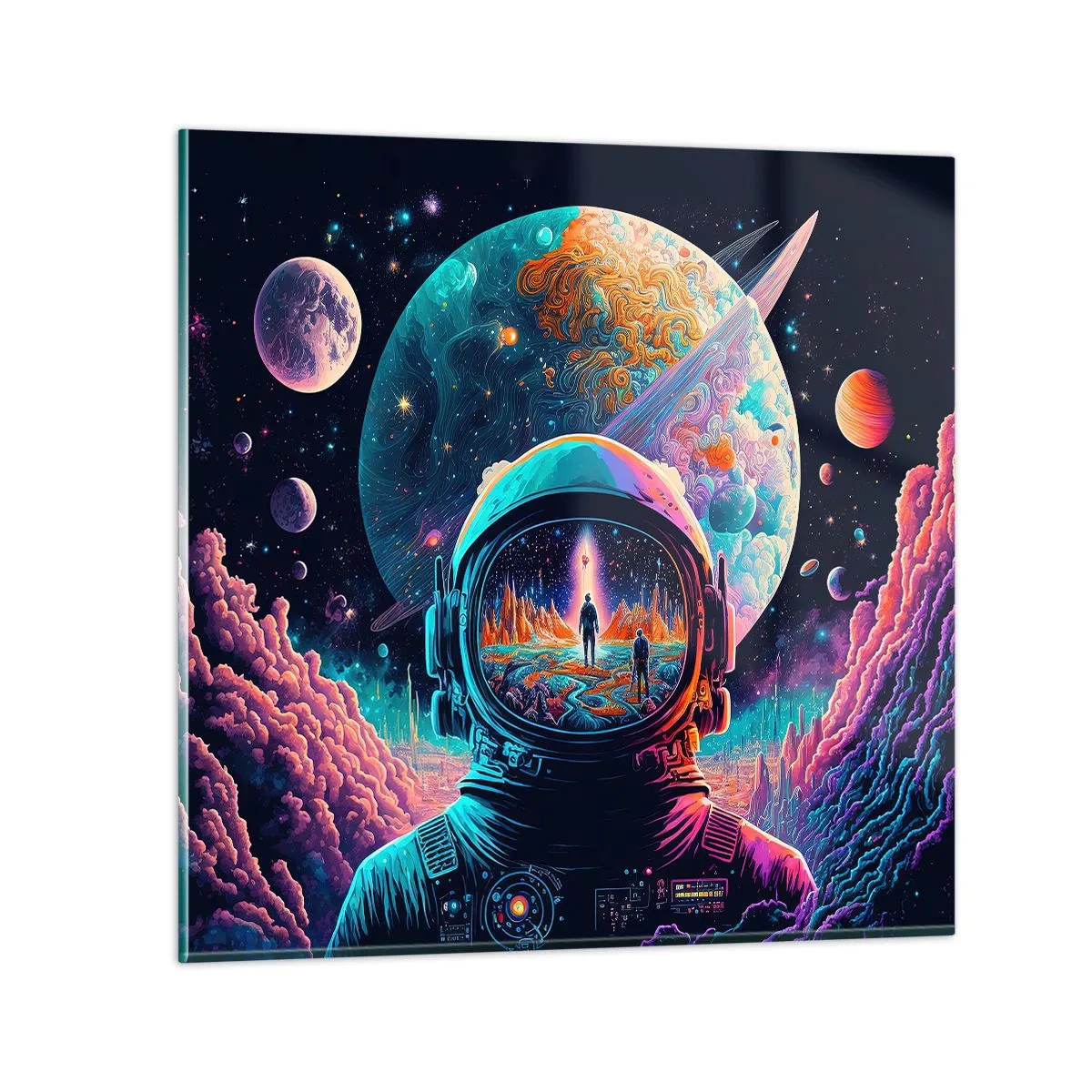 Quadro su vetro - I filosofi non l'avevano pensato - 50x50 cm
