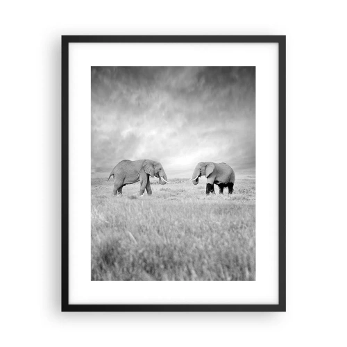 Poster in cornice nera - Grigio è bello - 40x50 cm