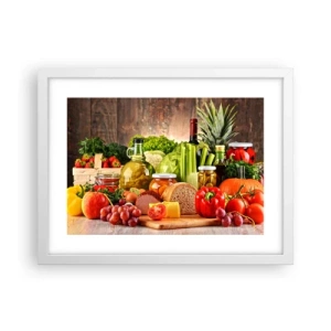 Poster in cornice bianca - Affumicati, arrostiti, marinati - 40x30 cm