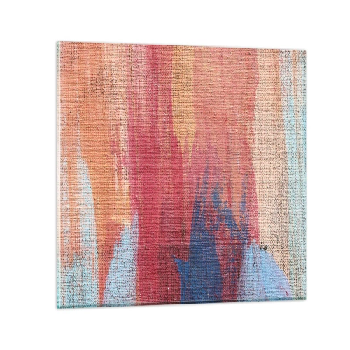 Quadro su vetro - Colando con l'arcobaleno - 70x70 cm
