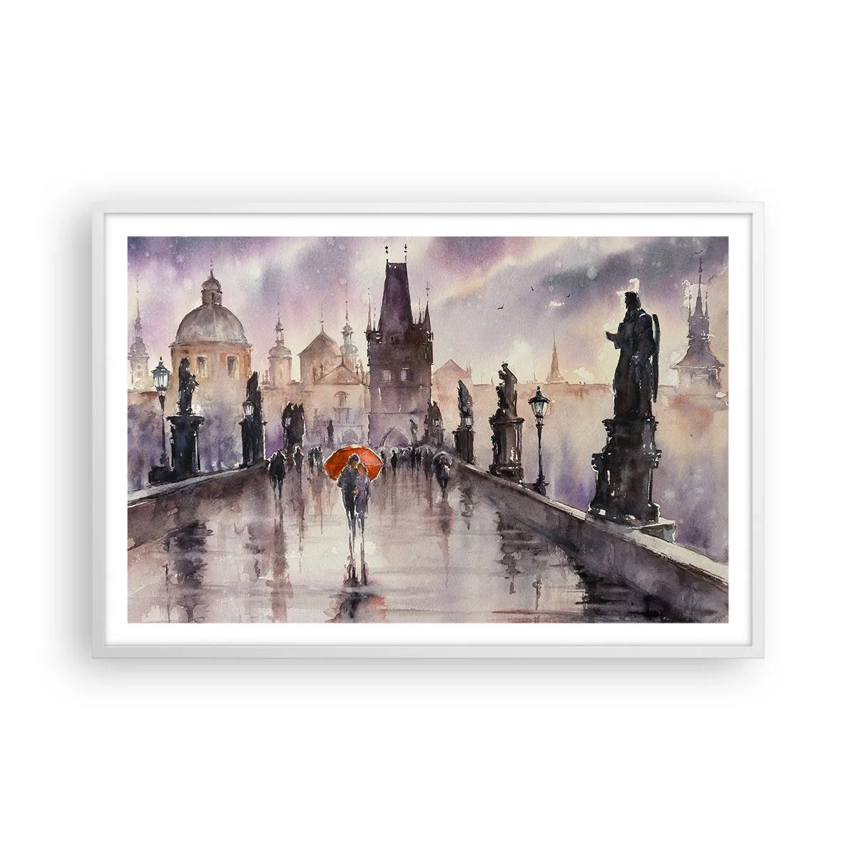 Poster in cornice bianca - Le persone non cambiano - 91x61 cm