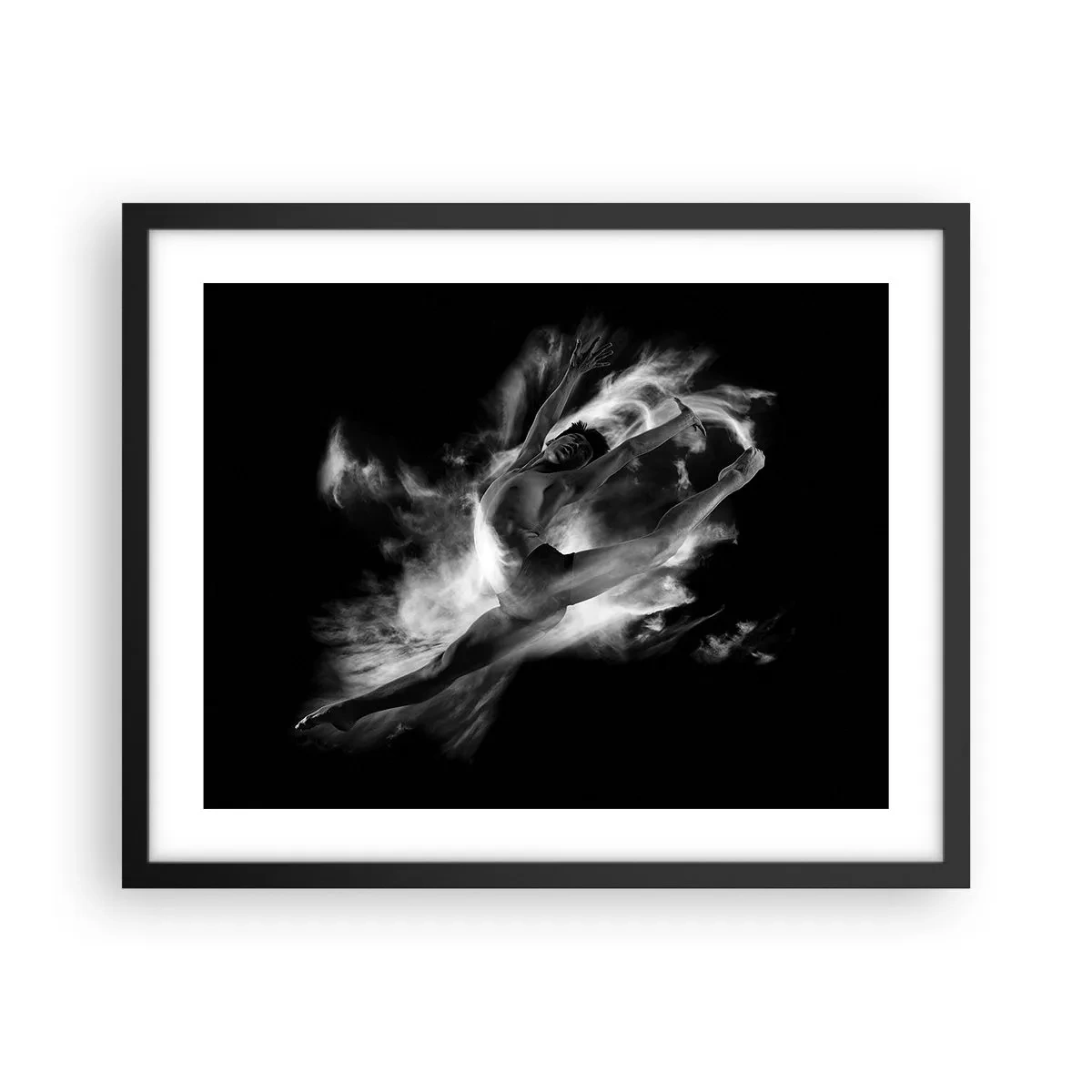 Poster in cornice nera - Fermo in volo - 50x40 cm