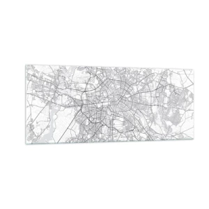 Quadro su vetro - Il fiore di Berlino - 100x40 cm