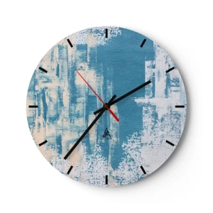 Orologio da parete - Orologio in Vetro - Attraverso il ghiaccio - 40x40 cm