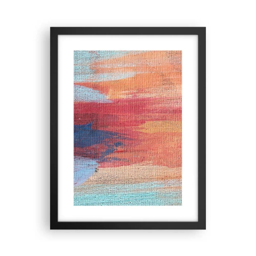 Poster in cornice nera - Colando con l'arcobaleno - 30x40 cm