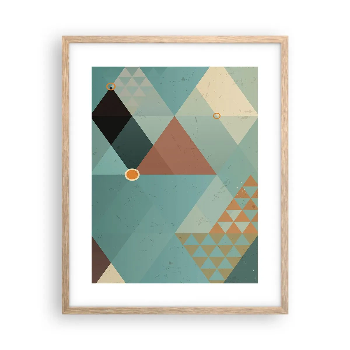 Poster in cornice rovere chiaro - Unità della molteplicità, molteplicità dell'unità - 40x50 cm