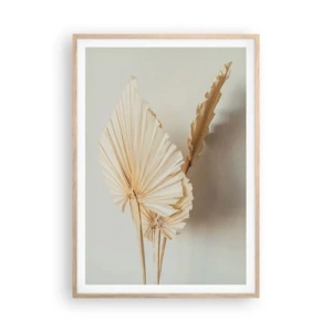 Poster in cornice rovere chiaro - Quando serve il sollievo - 70x100 cm