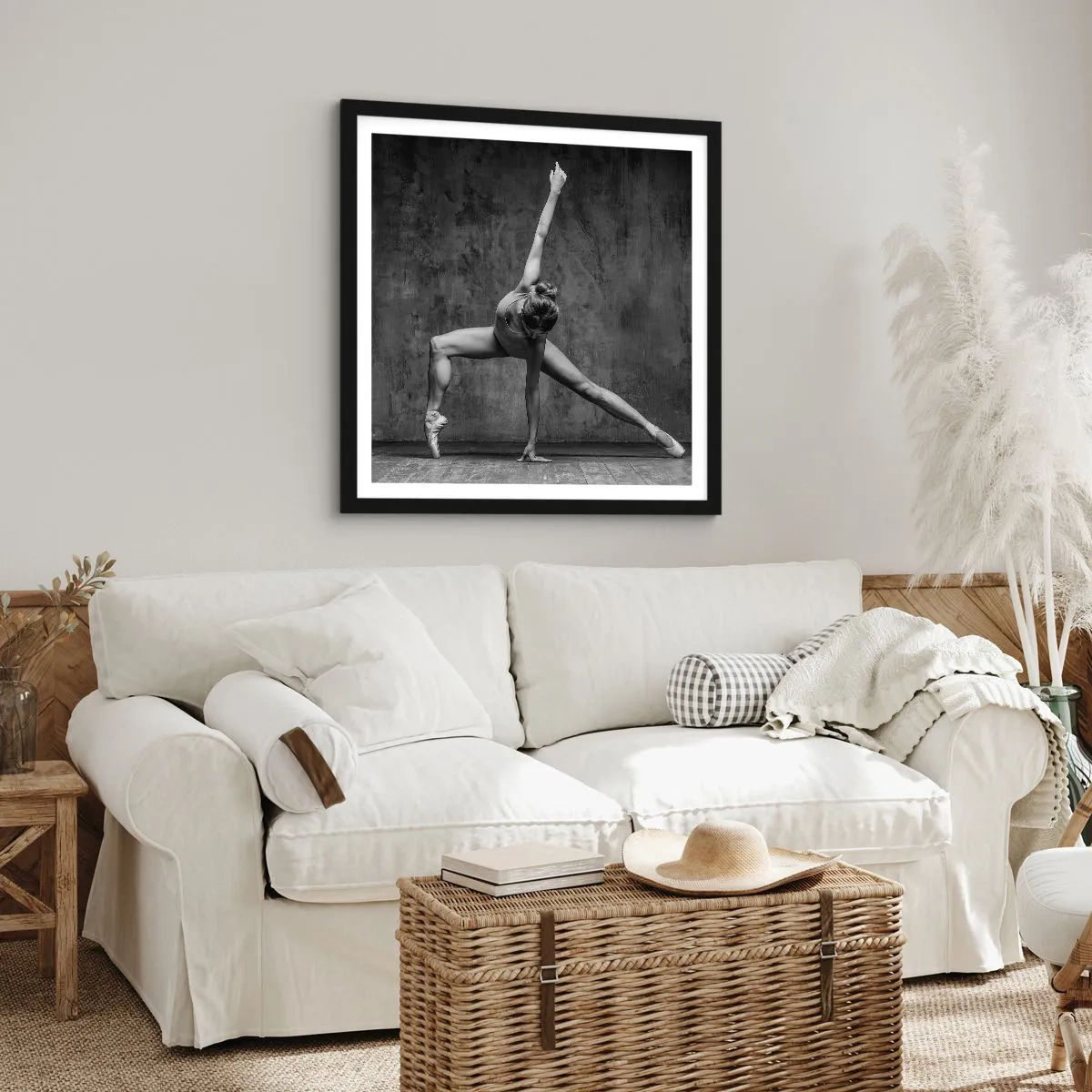 Poster in cornice nera - Ideale di equilibrio - 40x40 cm