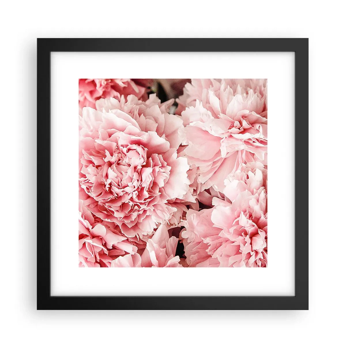 Poster in cornice nera - Sogno rosa - 30x30 cm