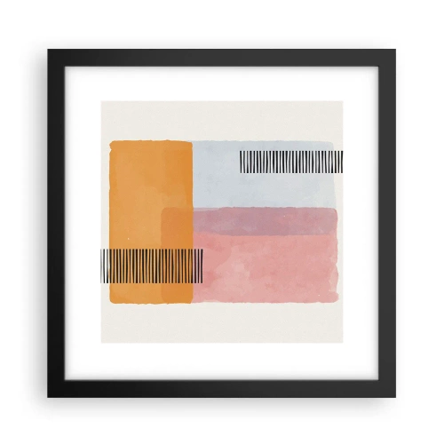 Poster in cornice nera - Da un angolo all'altro - 30x30 cm