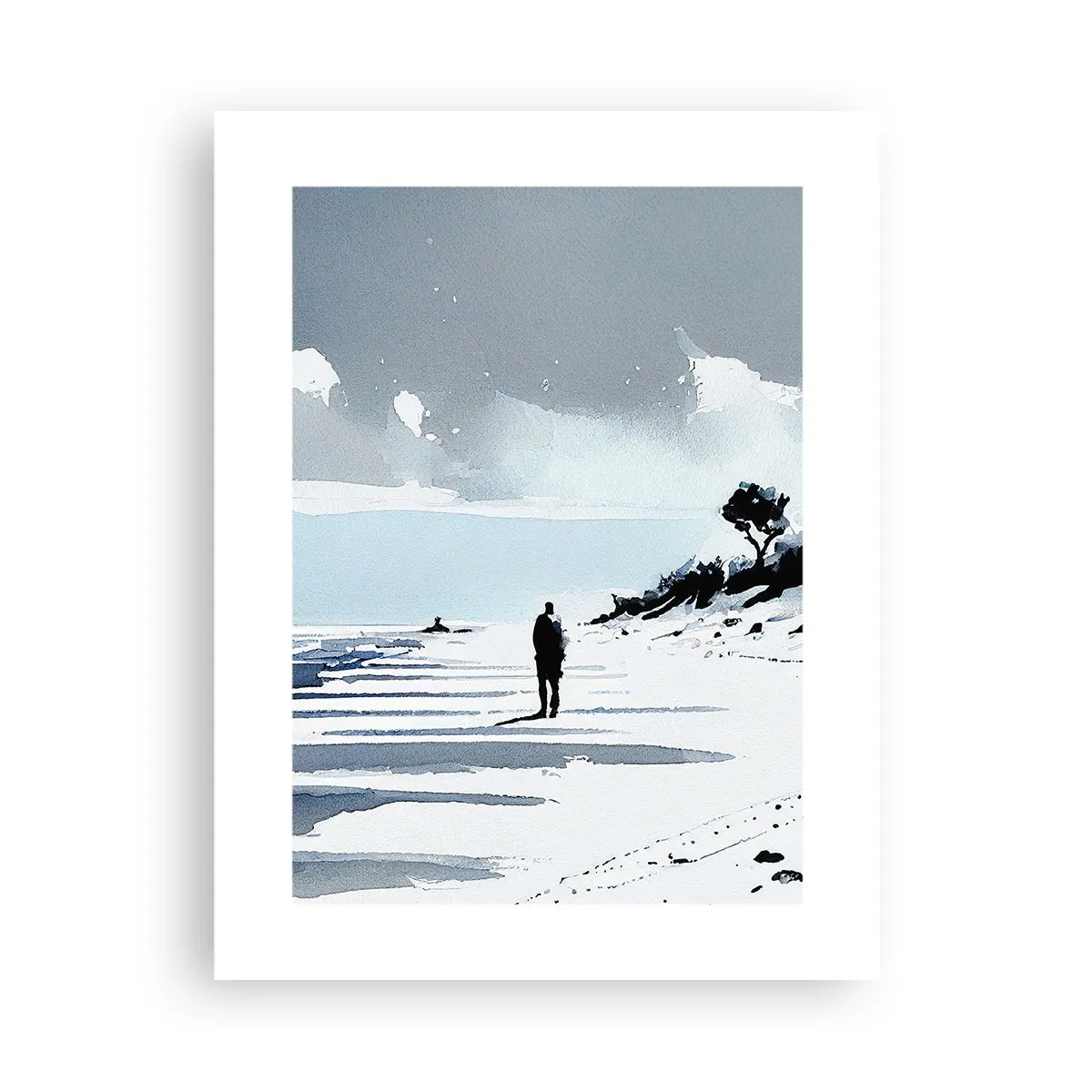 Poster - Solo con se stesso - 30x40 cm