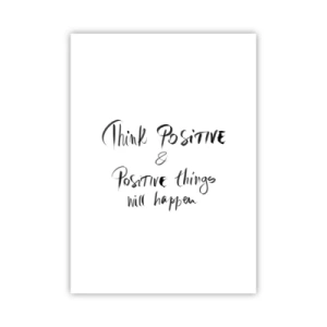 Poster - Iscrizione motivazionale in stile bianco e nero - 50x70cm - Come vivere? - Decorazione murale moderna per soggiorno e camera da letto ARTTOR