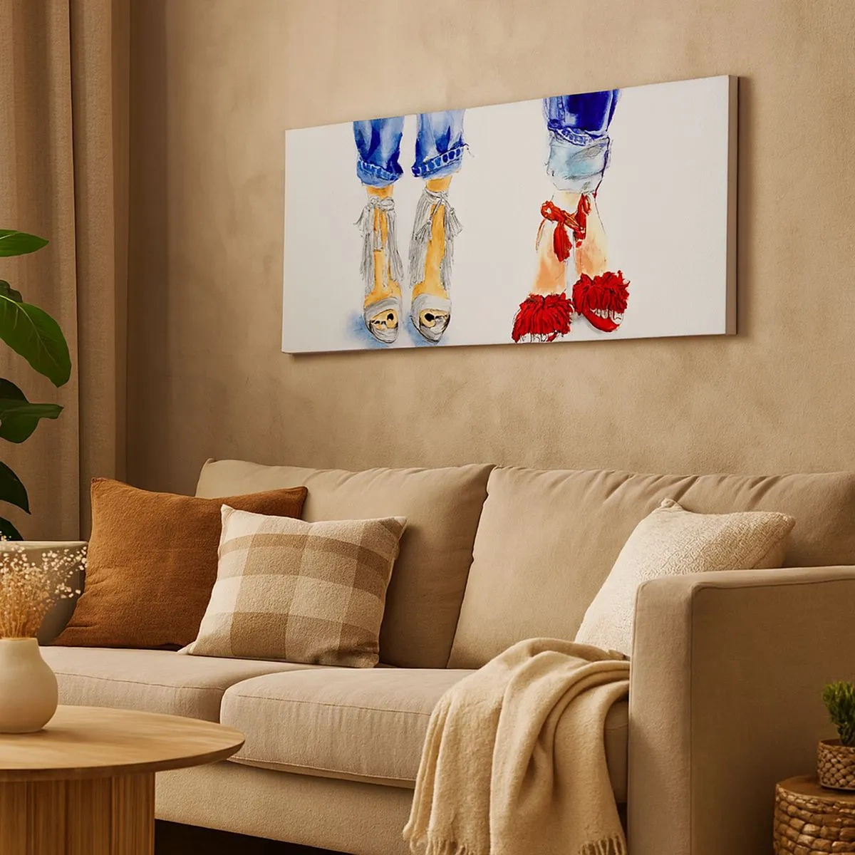 Quadro su tela - Stampe su Tela - Facciamo una passeggiata? - 100x40 cm