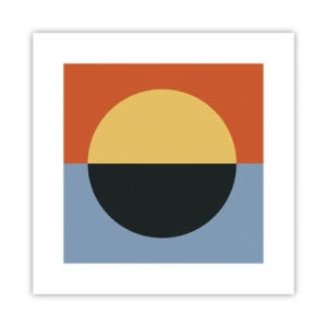 Poster - Composizione di caldo e freddo - 30x30 cm