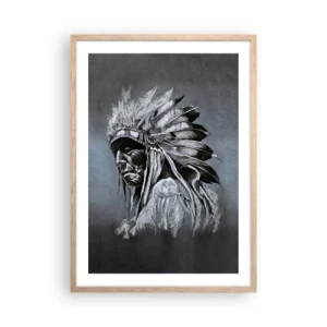 Poster in cornice rovere chiaro - Ritorno alle radici - 50x70 cm