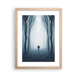 Poster in cornice rovere chiaro - E tutto è semplice e chiaro - 30x40 cm