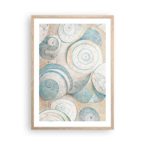 Poster in cornice rovere chiaro - Cosa nasconde la chiocciola? - 50x70 cm