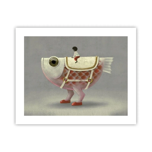 Poster - Il cavaliere del pesce - 50x40 cm