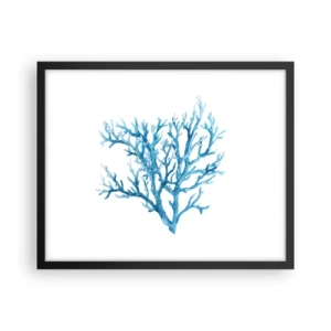 Poster in cornice nera - Filigrana marina - 50x40 cm