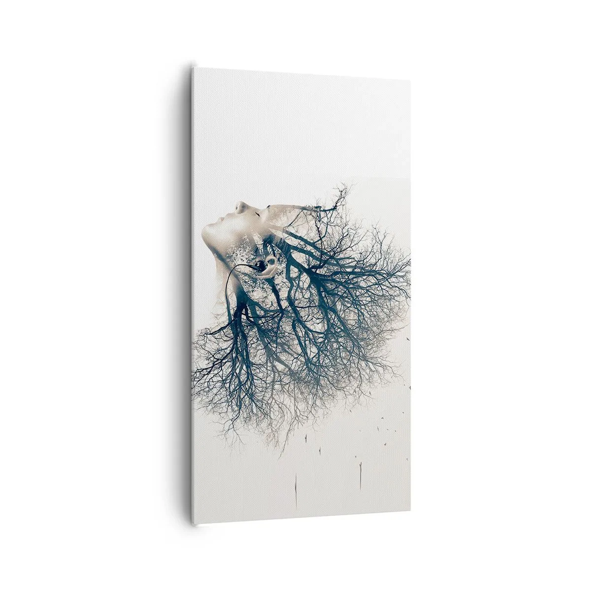 Quadro su tela - Stampe su Tela - In ascolto del sussurro dell'albero - 65x120 cm