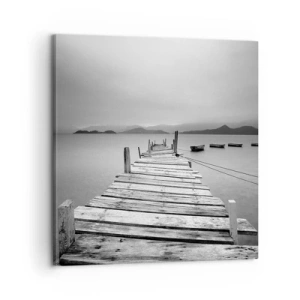 Quadro su tela - Stampe su Tela - Dietro i monti, dietro i mari - 60x60 cm