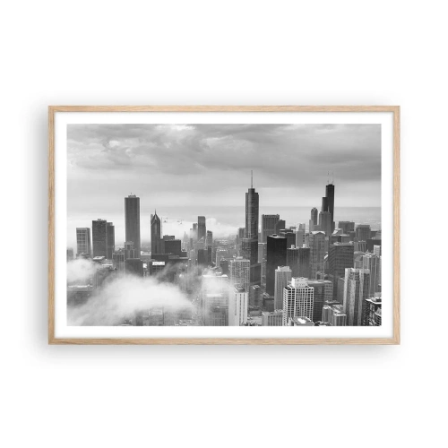 Poster in cornice rovere chiaro - Paesaggio americano - 91x61 cm