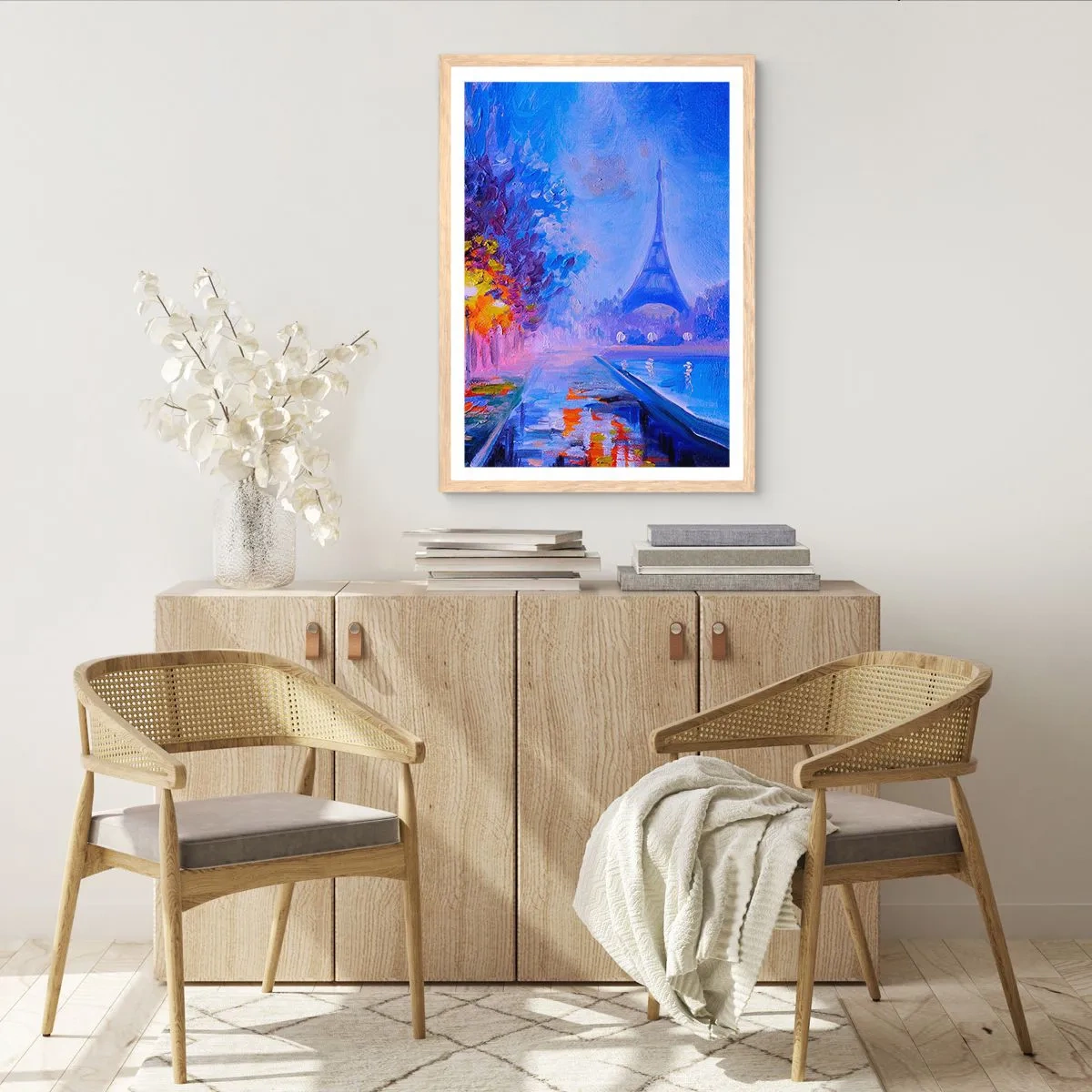 Poster in cornice rovere chiaro - Passeggiata da sogno - 50x70 cm