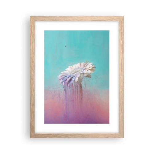 Poster in cornice rovere chiaro - L'aldilà dei fiori - 30x40 cm