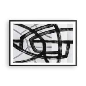 Poster in cornice nera - Costruendo la profondità - 91x61 cm