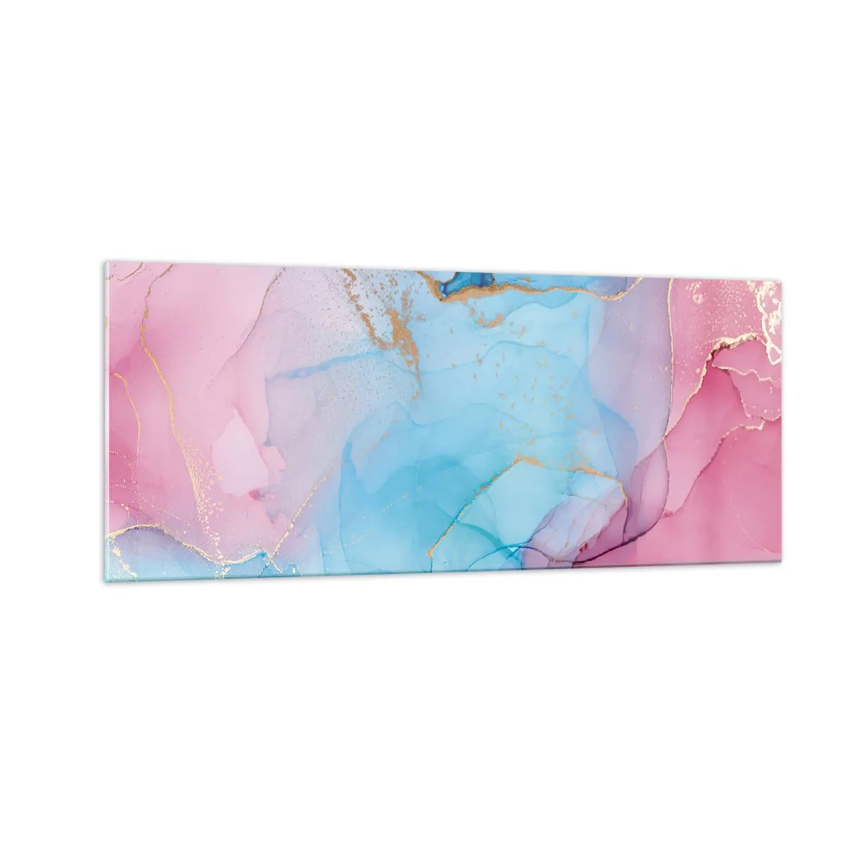 Quadro su vetro - Incontro e compenetrazione - 100x40 cm