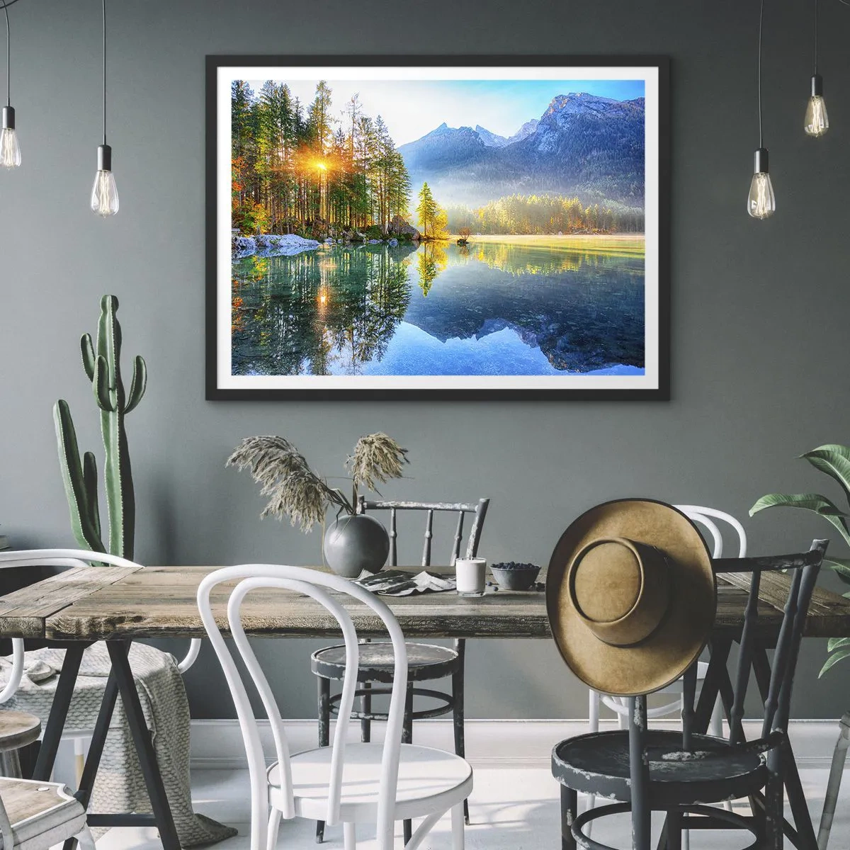 Poster in cornice nera - Maestà e dolcezza - 40x30 cm