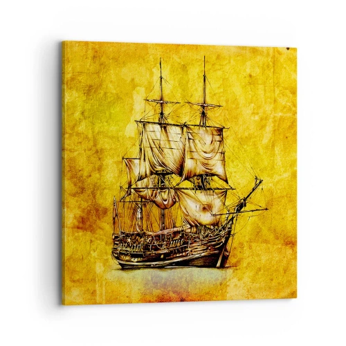 Quadro su tela - Stampe su Tela - Verso la Tortuga! - 70x70 cm