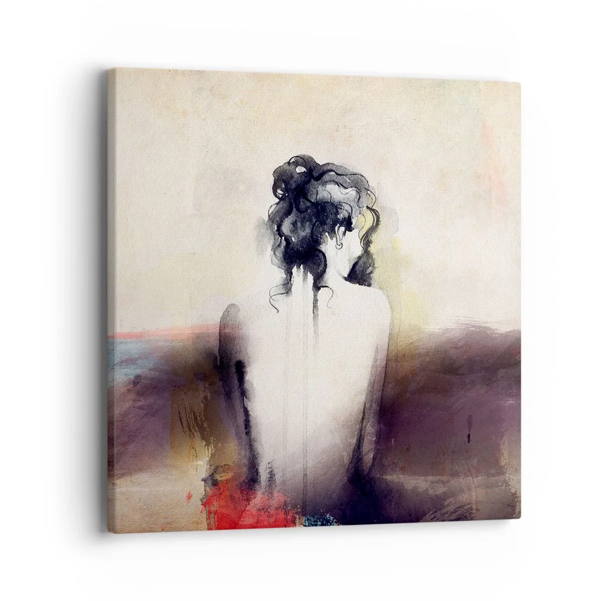 Quadro su tela - Stampe su Tela - Linee miti, forme ovali - 40x40 cm