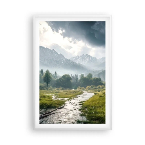 Poster in cornice bianca - Andata e ritorno - 61x91 cm