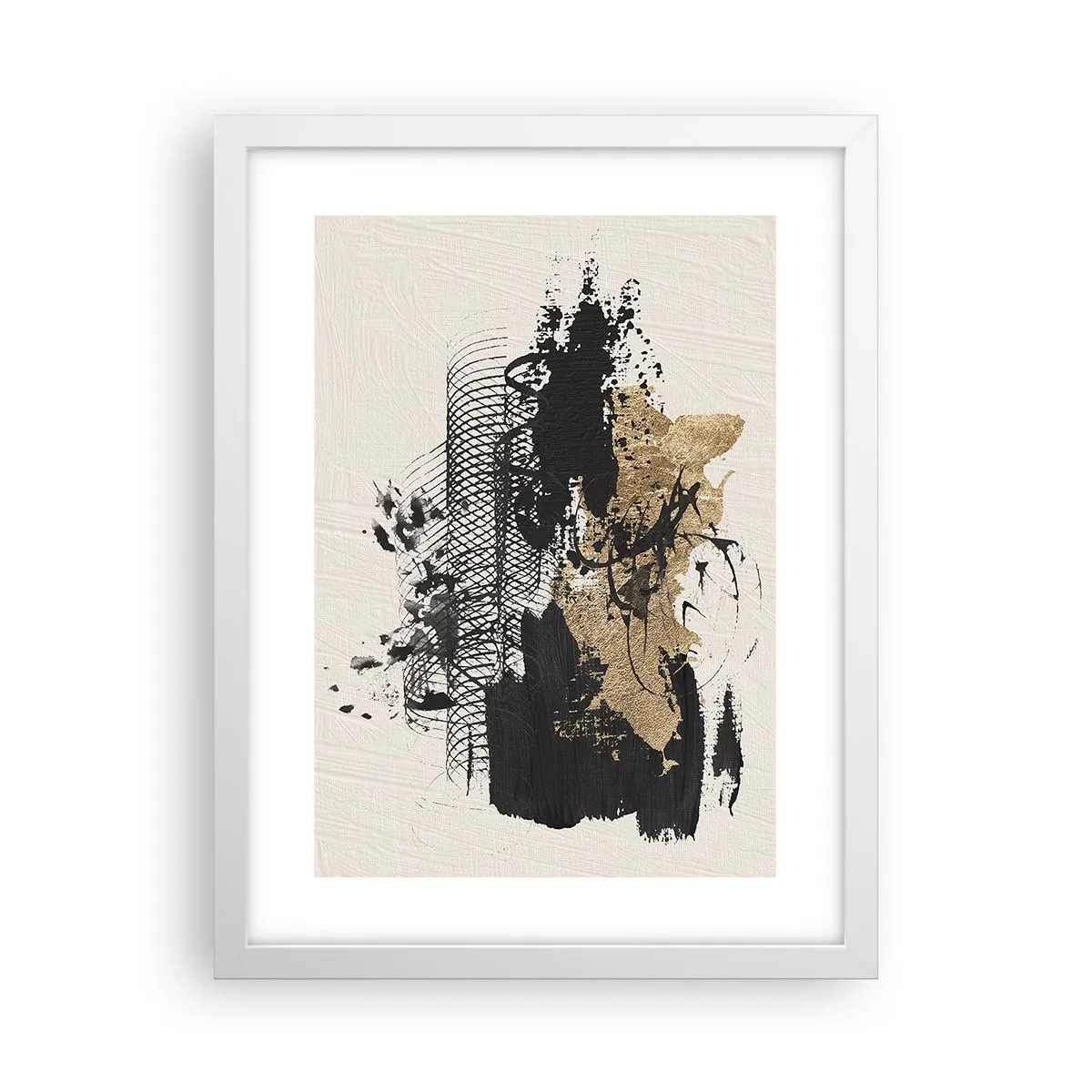 Poster in cornice bianca - Composizione con passione - 30x40 cm