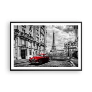 Poster in cornice nera - Predatore in città - 91x61 cm