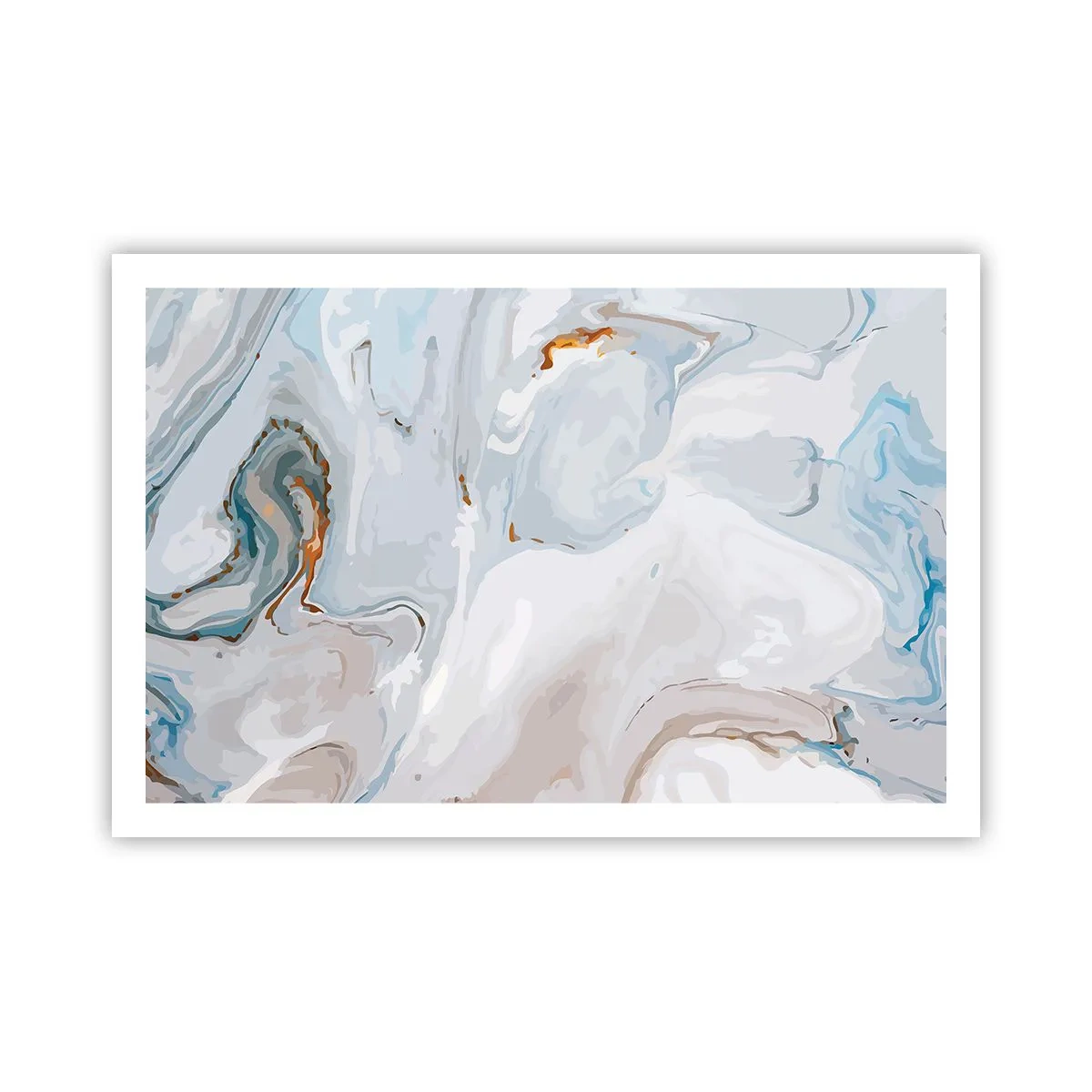 Poster - Bianchi sovrapposti - 91x61 cm