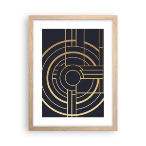 Poster in cornice rovere chiaro - Il giro delle cose - 30x40 cm
