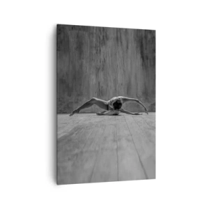 Quadro su tela - Stampe su Tela - Una ballerina in una posa artistica - 70x100cm - Simmetria ritrovata - Decorazione murale moderna per soggiorno e camera da letto ARTTOR