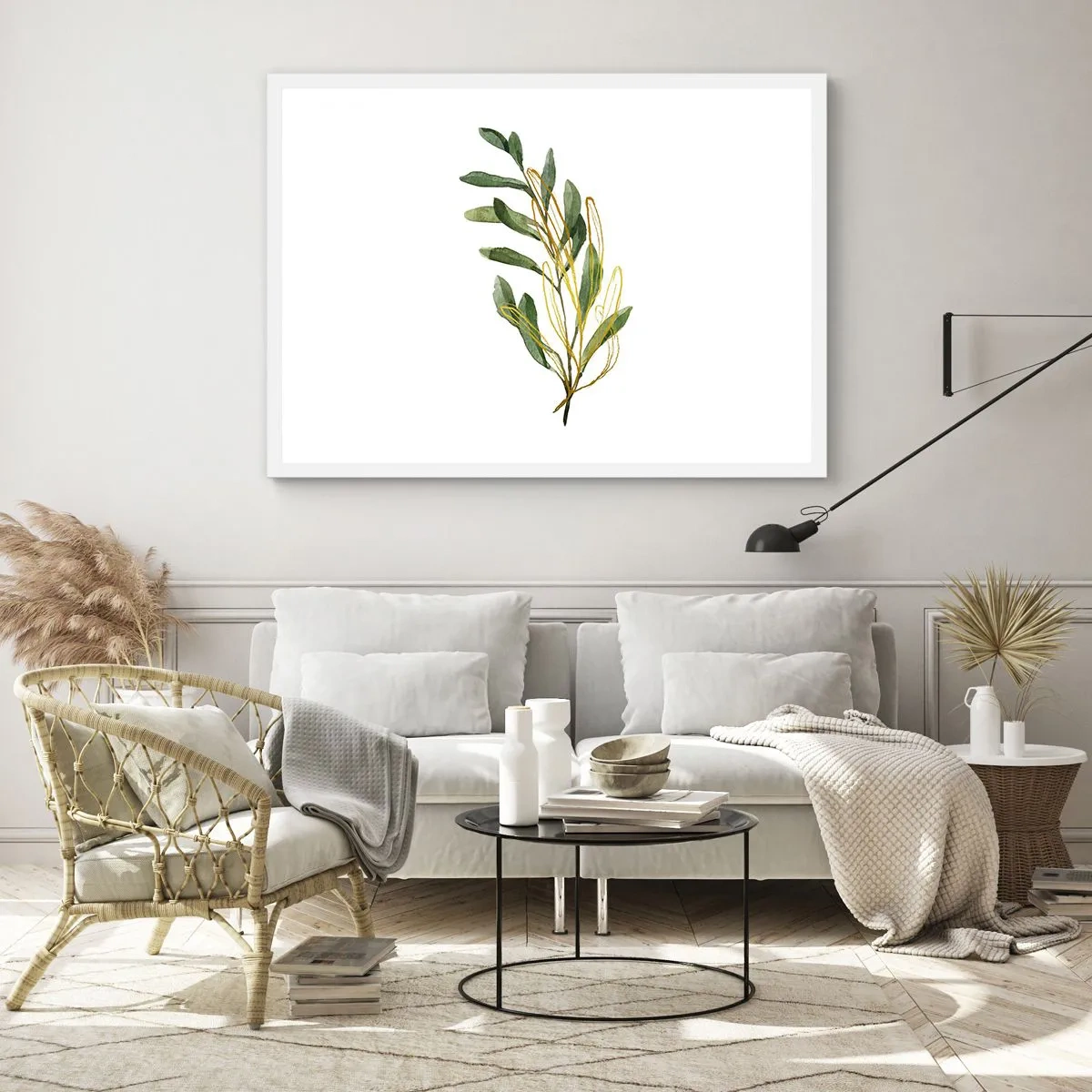 Poster in cornice bianca - Tutto ciò che è buono - 50x40 cm