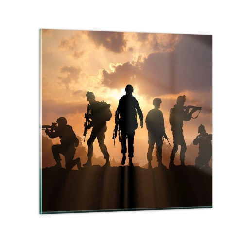 Quadro su vetro - Brothers in arms - 40x40 cm