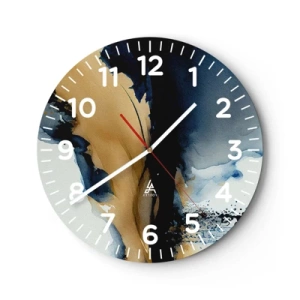 Orologio da parete - Orologio in Vetro - Dietro la cortina - 30x30 cm