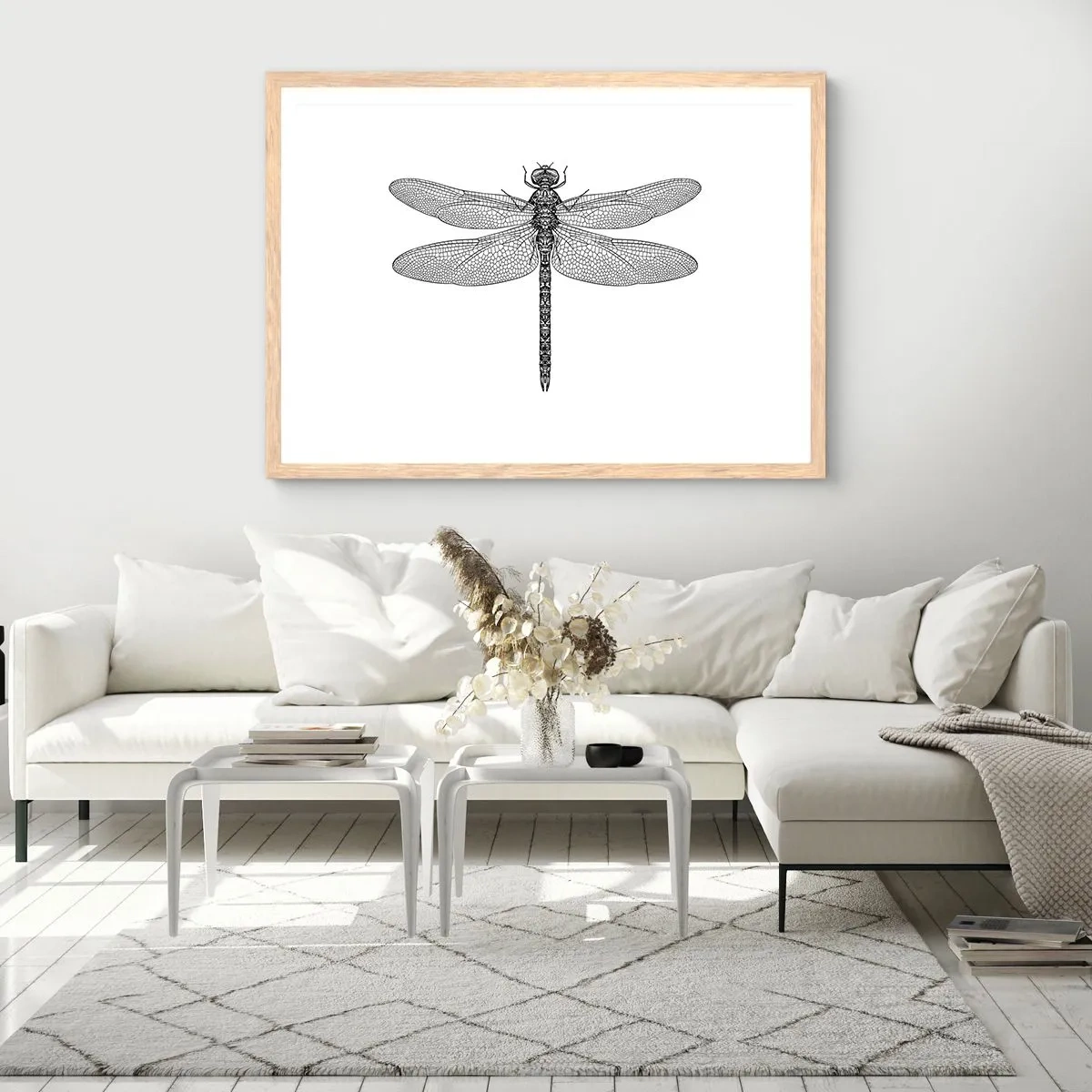 Poster in cornice rovere chiaro - La precisione della natura - 100x70 cm